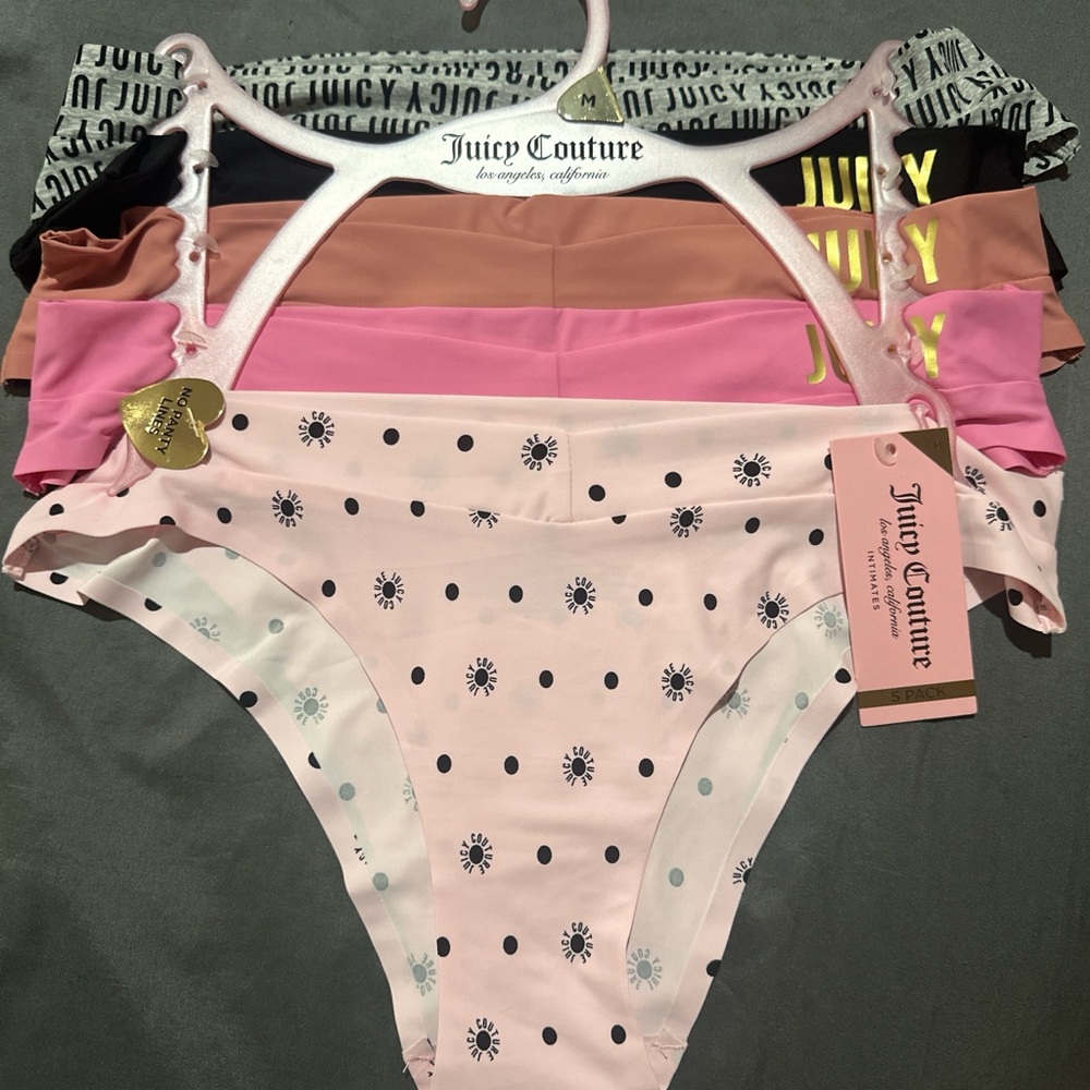 Juicy Couture Pink Polka Dot women Bikini Bottoms